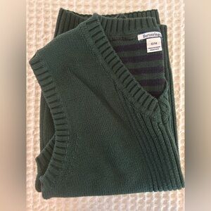 Hartstrings Boy’s Dark Green V-Neck Sweater Vest